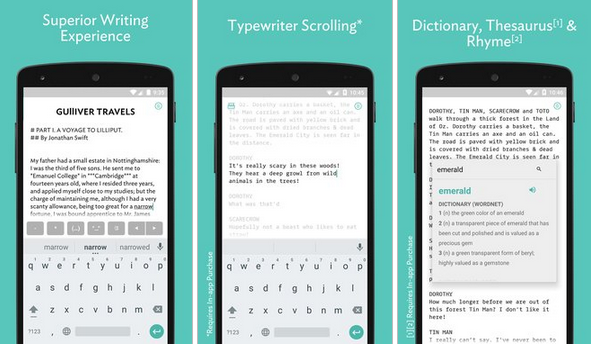 simple writer app