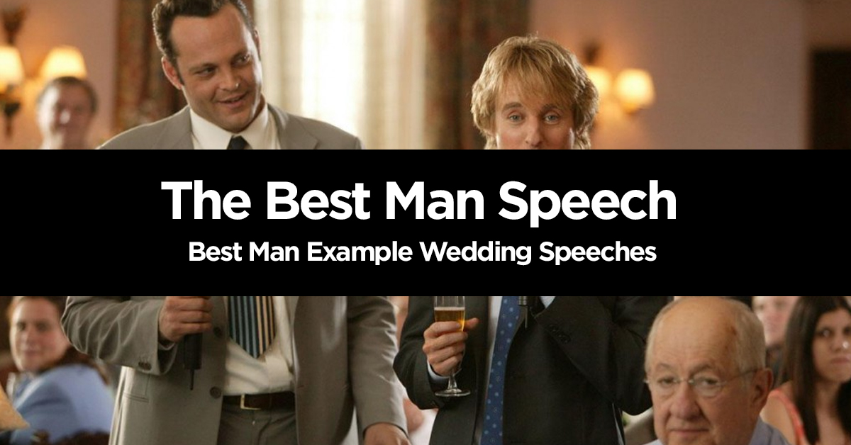 Best Man Speech Examples