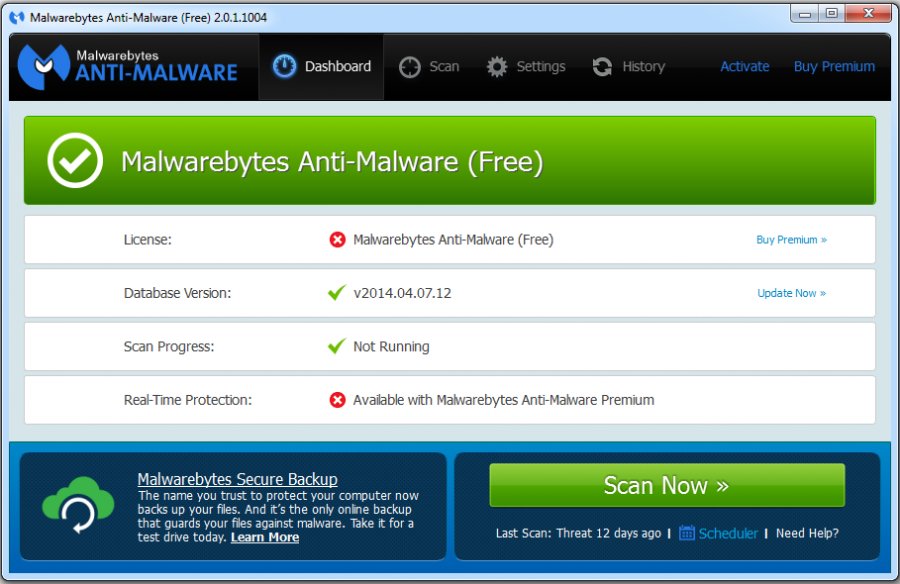 Malwarebytes Anti-Malware | Freemium