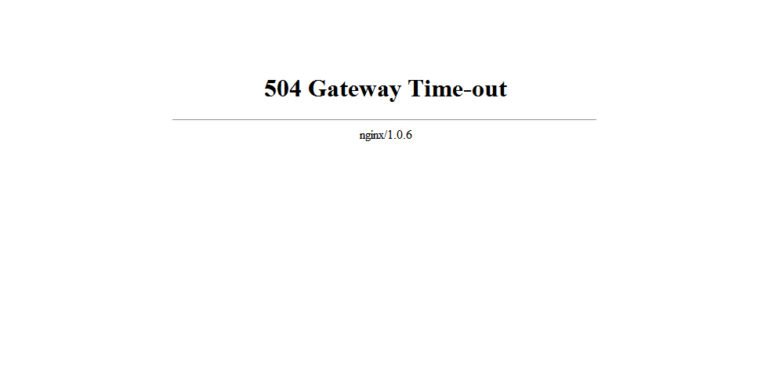 504 Gateway Timeout Error in WordPress – The Easy Fixation