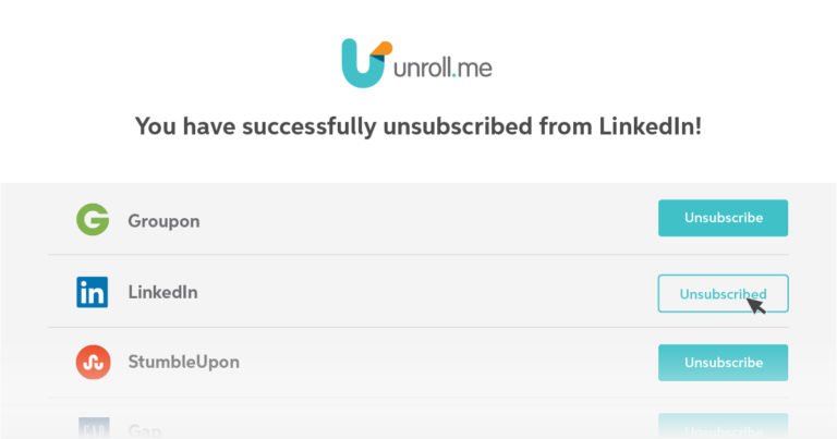 Unroll Me