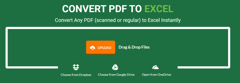 convert pdf to excel