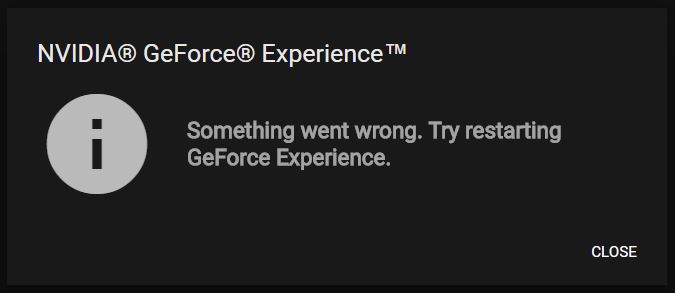 geforce experience won't open