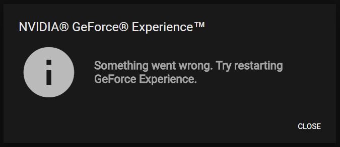 geforce experience wont start