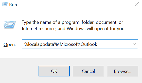 %localappdata%\Microsoft\Outlook