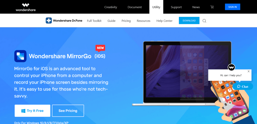 is wondershare mirrorgo safe