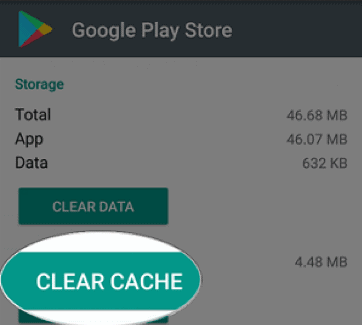 clear cache