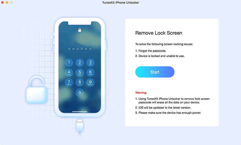 How to use TunesKit iPhone Unlocker to unlock your iPhone 01