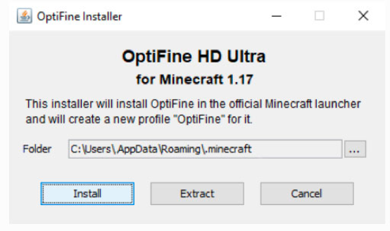 install Optifine 02