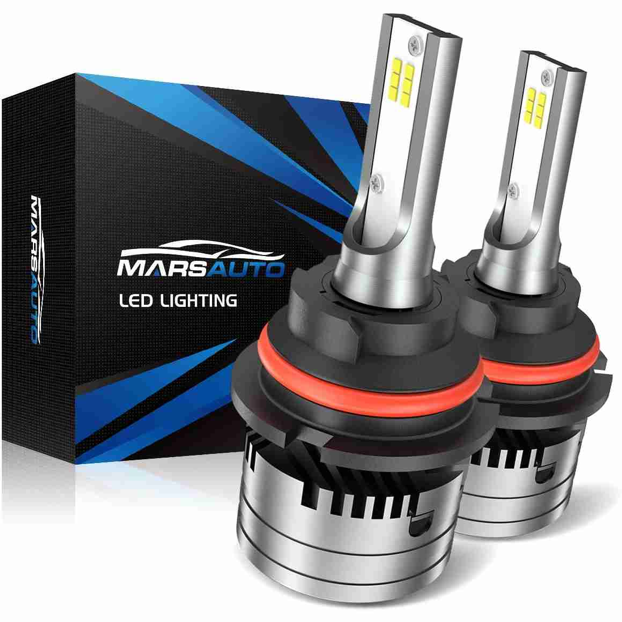 Marsauto M2 9007:HB5 50W 6500K White IP67 LED Headlight Bulbs