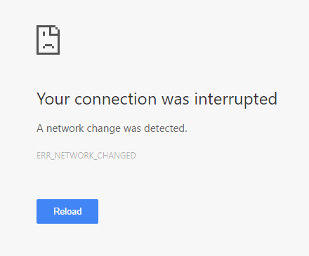 err_network_changed error