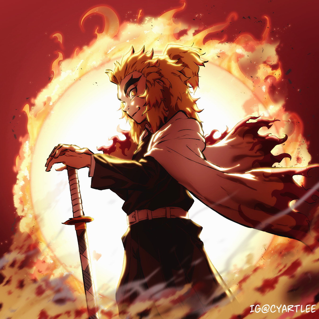 Demon Slayer Rengoku PFP - Aesthetic Anime PFP for Discord, IG