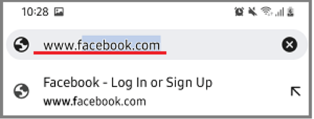 Open the Facebook desktop version on Android Smartphones and Tablets