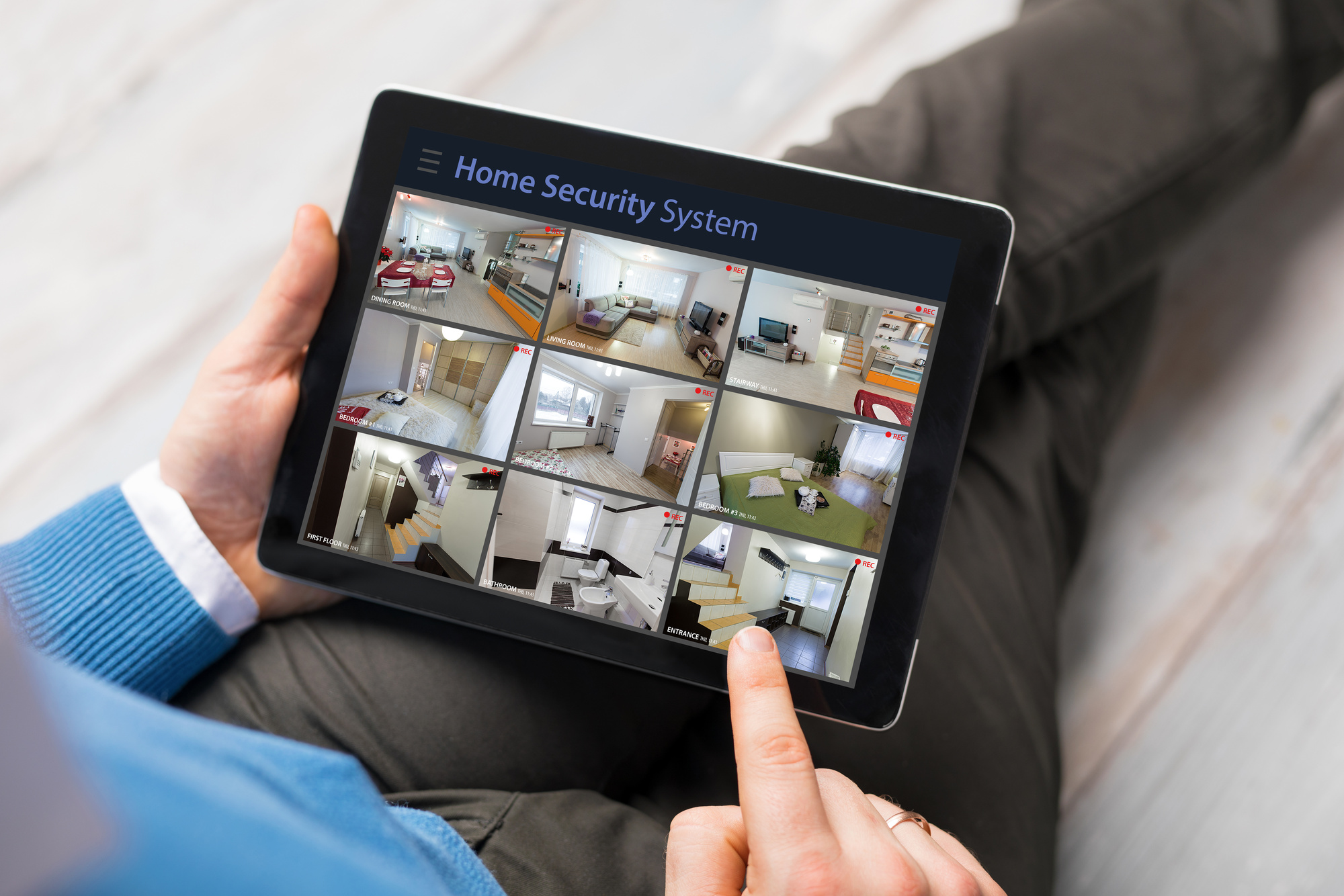 home security concept abstract