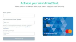 Avant Credit Card Activation 
