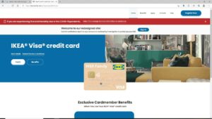 Ikea Credit Card Registrartion