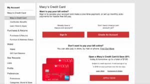 Macy's Credit Card Login 