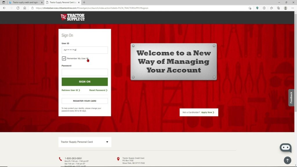 Tractor Supply Credit Card Login And Registration In 4 Best Steps