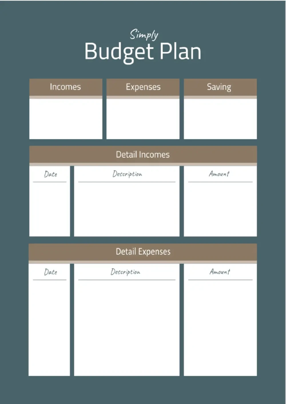 Simple Budget Template