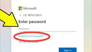 Forget Microsoft Password