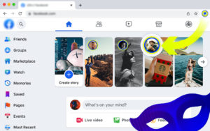 view facebook stories anonymously