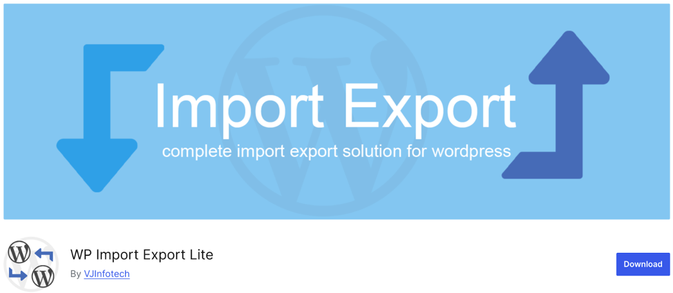 WP Import Export Lite