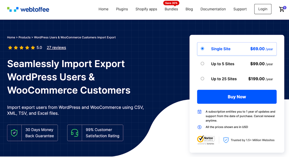 WordPress Users & WooCommerce Customers Import Export