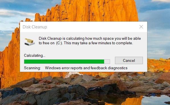 disk cleanup start