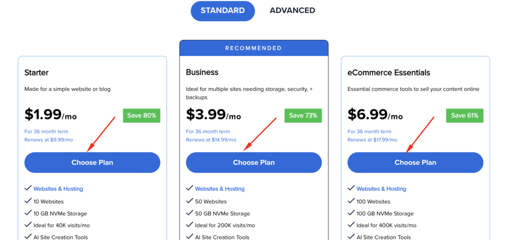 bluehost-coupon-choose-plan