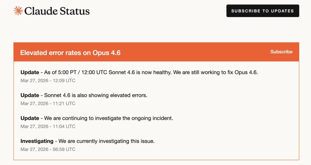 claude status