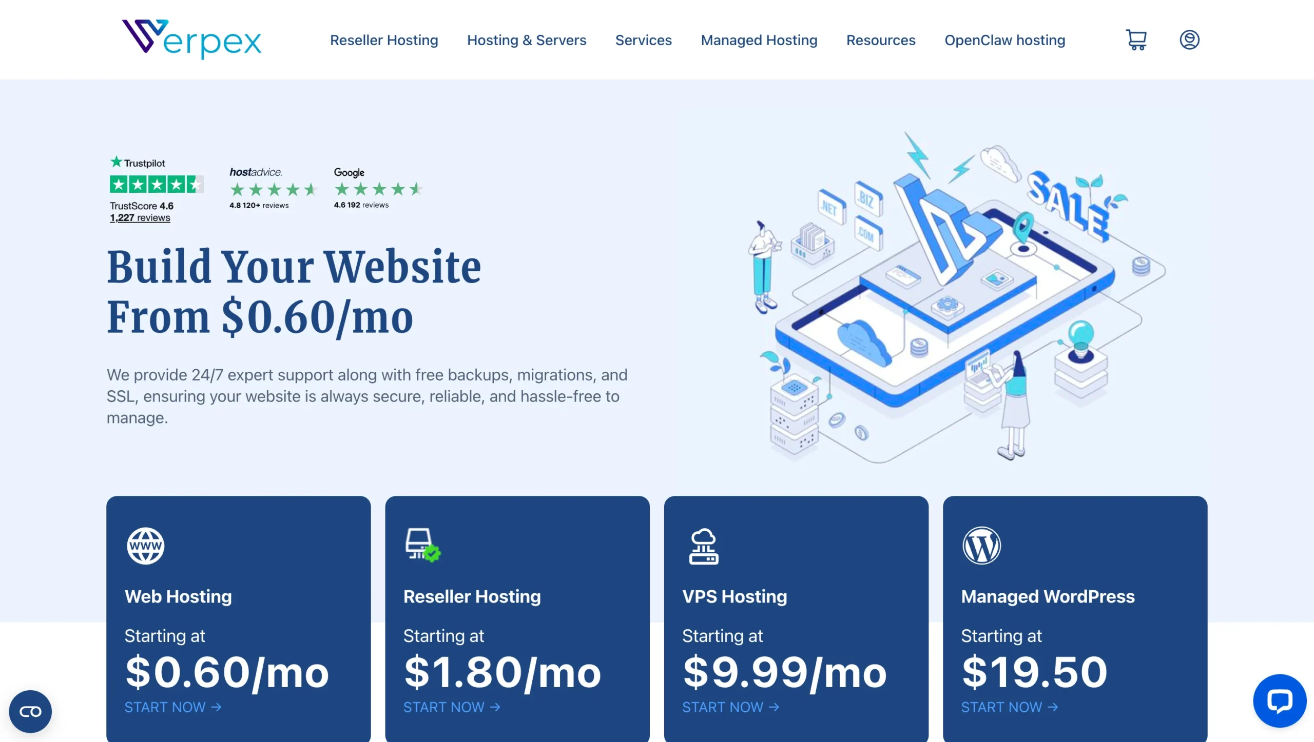 verpex-webhosting-plans