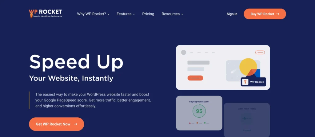 wp rocket - best Performance and Caching Plugins